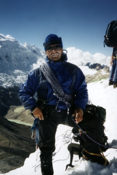 Max on Ishinca Summit